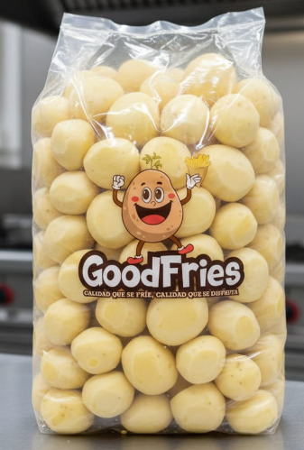 Papa procesada en bola sin cáscara